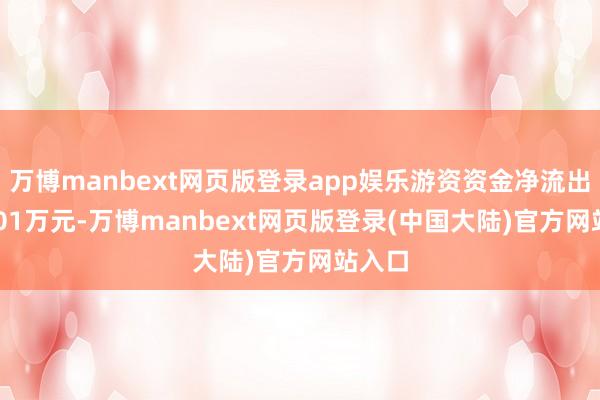 万博manbext网页版登录app娱乐游资资金净流出210.01万元-万博manbext网页版登录(中国大陆)官方网站入口