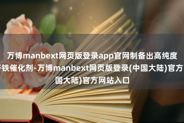 万博manbext网页版登录app官网制备出高纯度的双原子铁催化剂-万博manbext网页版登录(中国大陆)官方网站入口